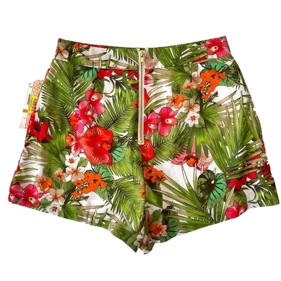 NWT GB Tropical Print Dressy Shorts Size Small - Picture 2 of 11